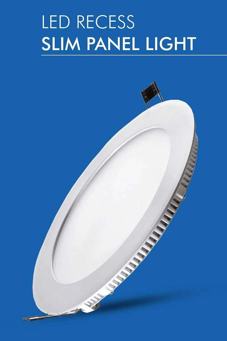 1 Pack - 12W LED Round Panel Ceiling Lamp Down Light Energy Saving Slim Line- with 220V LED Driver