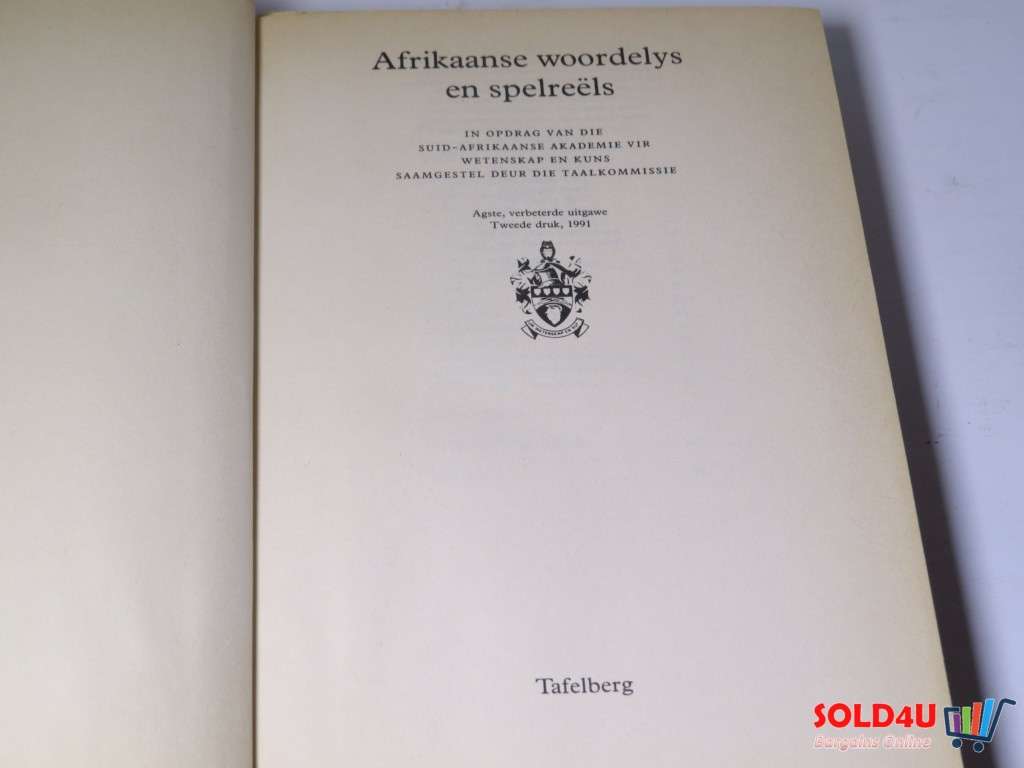 Afrikaanse Woordelys En Spelreels