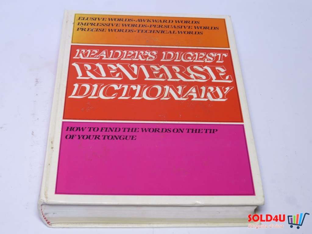 Reader`s Digest Reverse Dictionary - How to Find the words on the tip of your Tongue