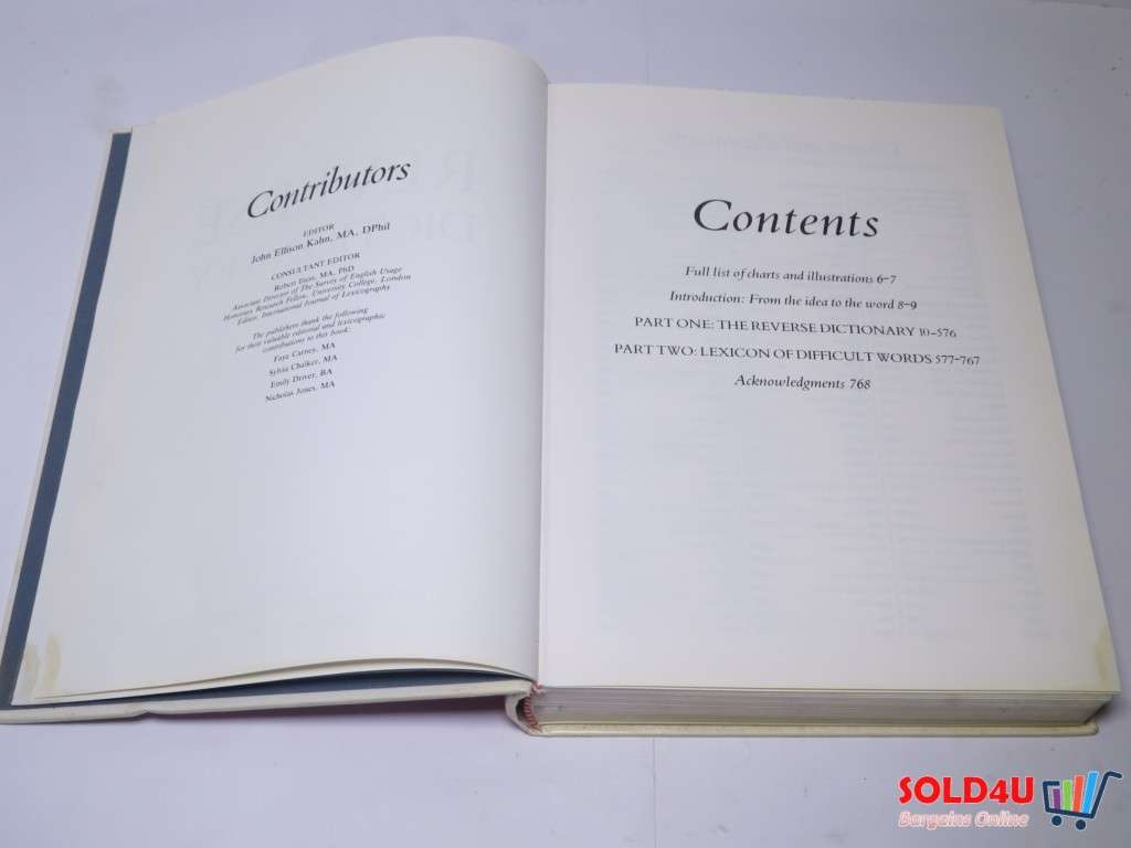 Reader`s Digest Reverse Dictionary - How to Find the words on the tip of your Tongue