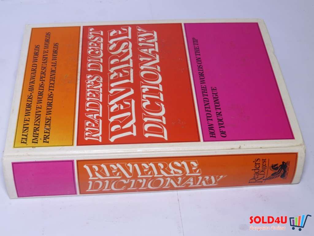 Reader`s Digest Reverse Dictionary - How to Find the words on the tip of your Tongue