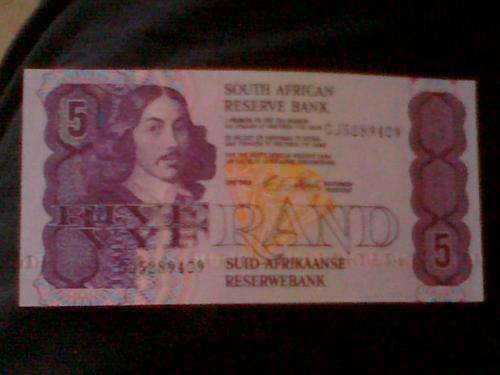 Five Vyf Rand Note CJ5289409