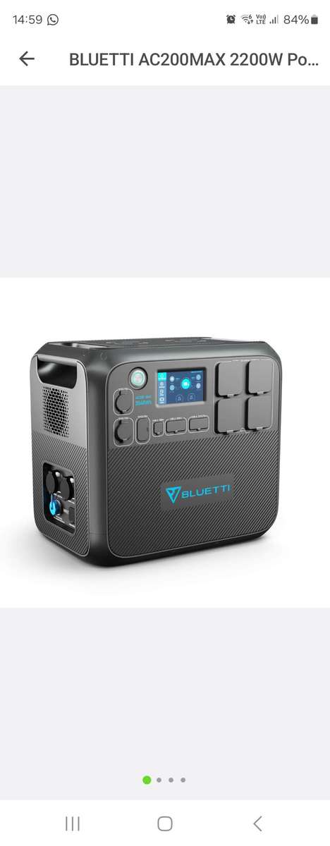 BLUETTI AC200 MAX 2200w PORTABLE POWER STATION