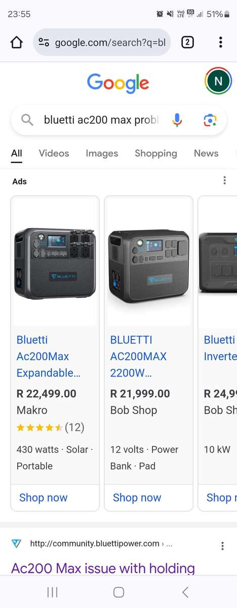 BLUETTI AC200 MAX 2200w PORTABLE POWER STATION