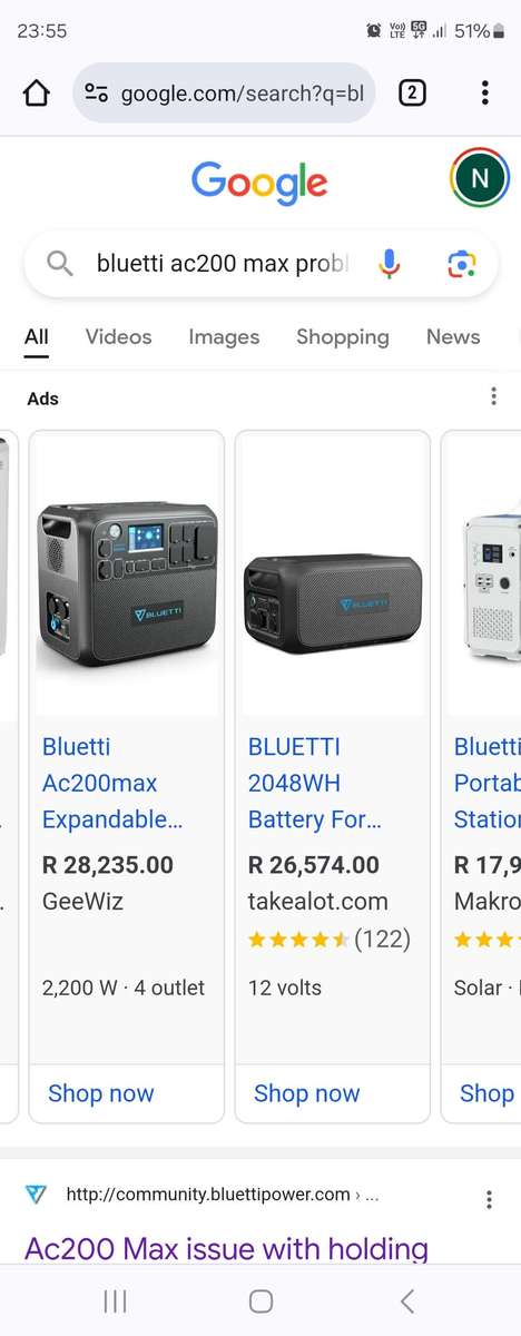 BLUETTI AC200 MAX 2200w PORTABLE POWER STATION