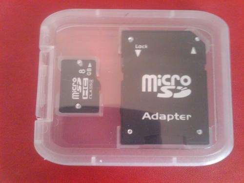 8 GB Micro SD Card with FREE adapter this is a class 4 card