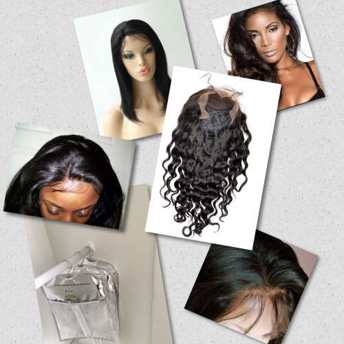 12" Virgin Brazilian hair front lace wig (body wave) - 8A Grade