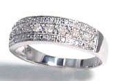 Certified & Genuine Diamonds on Solid White Gold Ring -  R8 000.00