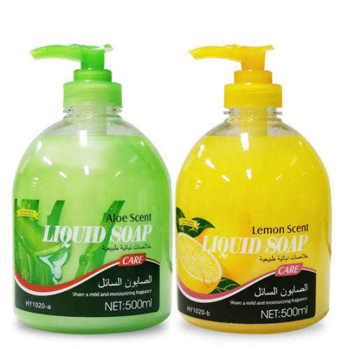 Liquid Soap. 500ml (Lemon or Aloe Scent.