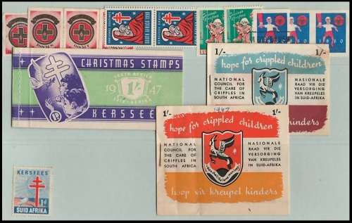 SOUTH AFRICA: Range of mostly Christmas & Easter stamps with other Cinderellas