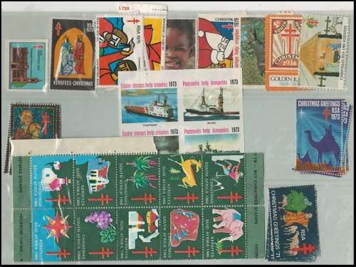 SOUTH AFRICA: Range of mostly Christmas & Easter stamps with other Cinderellas
