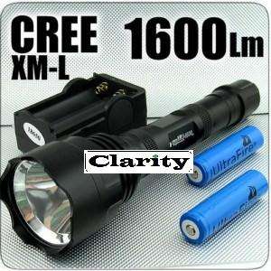 1600 LM lumen Brightest Torch Flashlight CREE XM-L T6 with charger