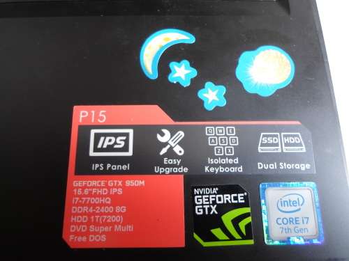 GIGABYTE P15 V7 NVIDIA GTX950M