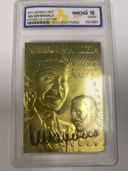 2013 Merrick Mint Nelson Mandela | Gold sculptured | Graded