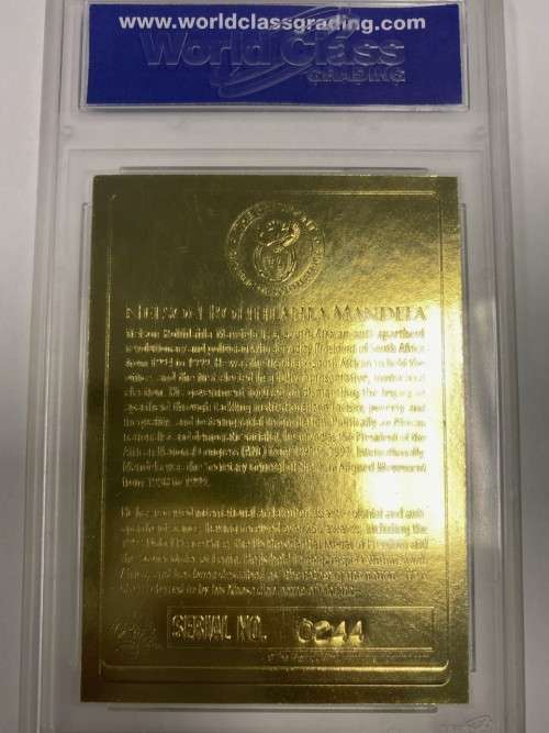 2013 Merrick Mint Nelson Mandela | Gold sculptured | Graded