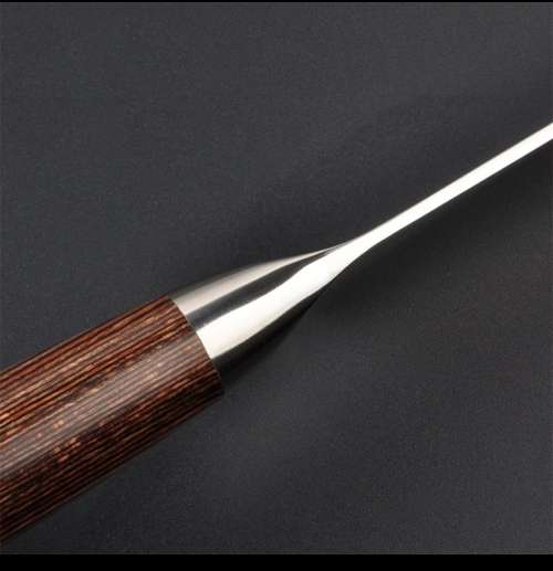 German Stainless Steel Chef Knife With Laser Etched Damascus Pattern