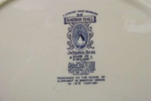 TWO HADDON HALL PLATES BY JOHNSON BROS from SUEZYT