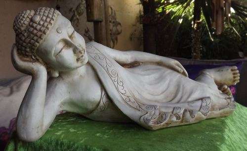 ASIAN RECLINING BUDDHA - VINTAGE - from SUEZYT - **FREE SHIPPING**