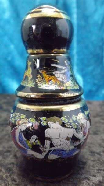 SET OF THREE 24K GOLD DECORATED GREEK PERFUME ATOMIZERS from SUEZYT