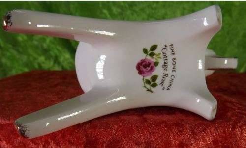 "COTTAGE ROSE" 4 PIECE SET OF ENGLISH FINE BONE CHINA - VINTAGE - from SUEZYT **FREE SHIPPING**