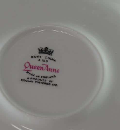 QUEEN ANNE TRIOS  - VINTAGE - ENGLISH PORCELAIN - from SUEZYT