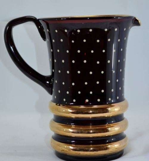 CRANBERRY GLASS WATER SET- from SUEZYT