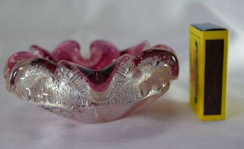 PINK MURANO ASH TRAY - from SUEZYT
