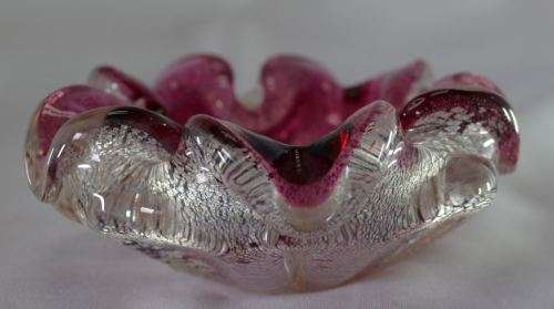PINK MURANO ASH TRAY - from SUEZYT