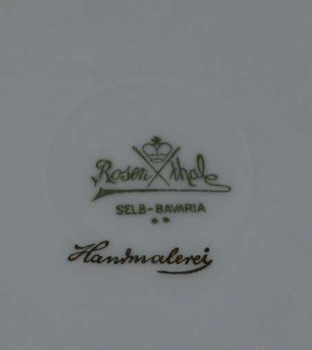 DECORATIVE ROSENTHALE - BAVARIA - APPLE AND GOOSEBERRY PLATE - from SUEZYT