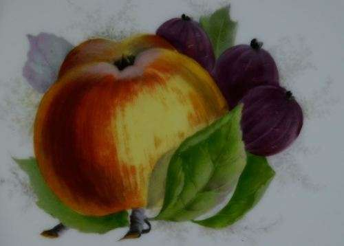 DECORATIVE ROSENTHALE - BAVARIA - APPLE AND GOOSEBERRY PLATE - from SUEZYT