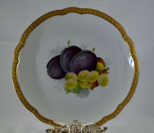 DECORATIVE ROSENTHALE - BAVARIA - PLUM AND GRAPE PLATE - from SUEZYT