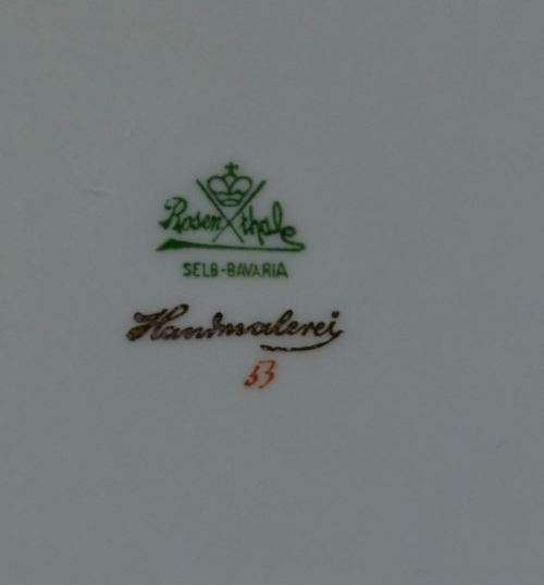 DECORATIVE ROSENTHALE - BAVARIA - PEACH PLATE - from SUEZYT