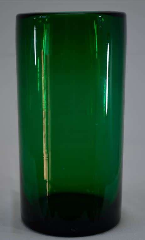 EMERALD GREEN GLASS VASE from SUEZYT