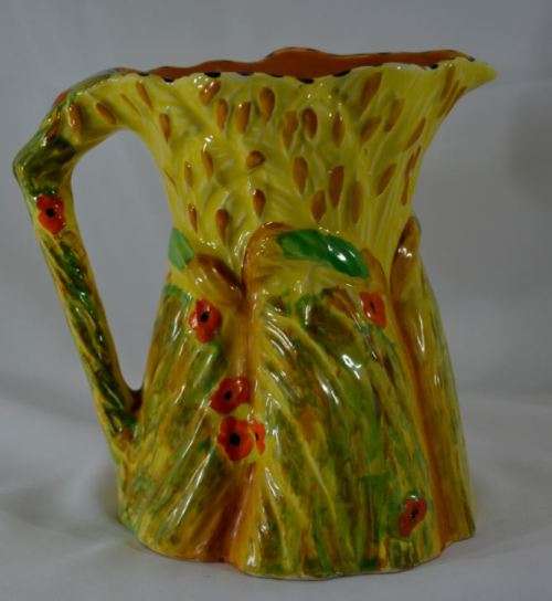 RABBIT IN A CORNFIELD - BURLEIGH WARE ENGLAND JUG - VINTAGE - from SUEZYT