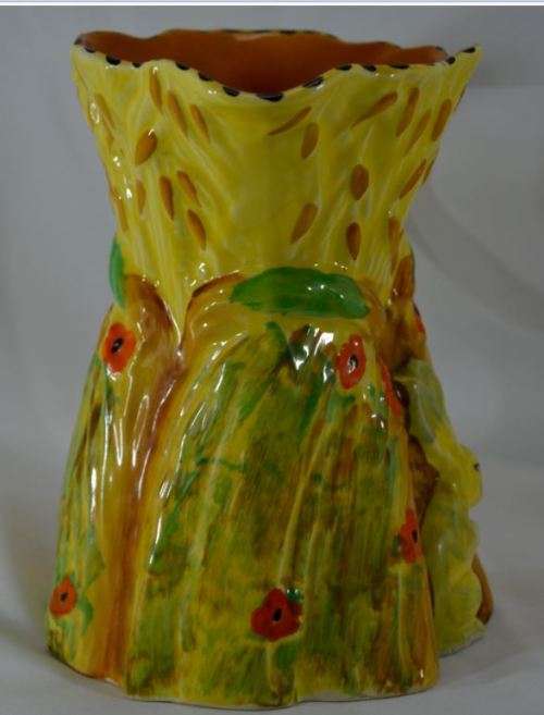 RABBIT IN A CORNFIELD - BURLEIGH WARE ENGLAND JUG - VINTAGE - from SUEZYT
