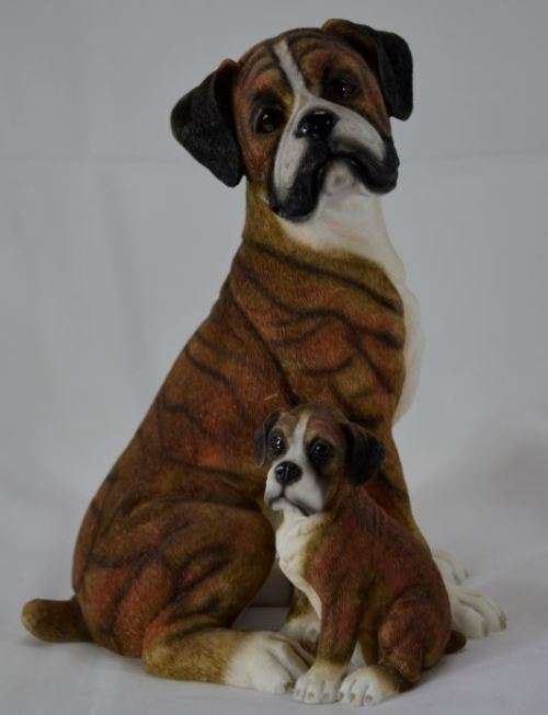 DOG WITH PUPPY FIGURINE - from SUEZYT