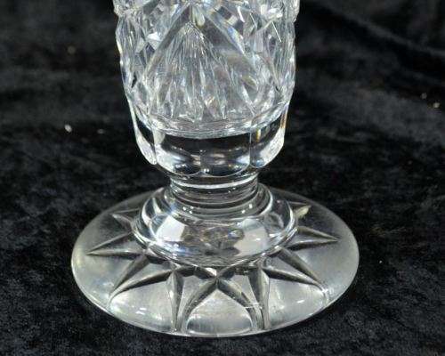 TALL CUT CRYSTAL VASE - SLIGHT DAMAGE - from SUEZYT