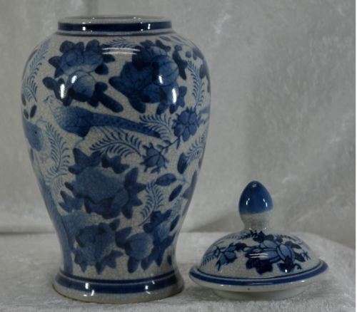 GENUINE MING BLUE GINGER JAR - from SUEZYT