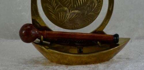 BRASS BOAT WITH GONG - from SUEZYT