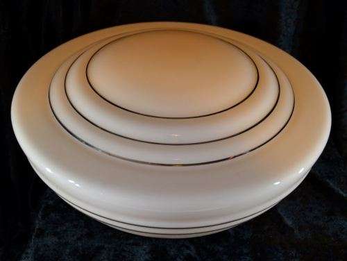 STUNNING PEARL PINK AND GOLD OLD FASHIONED GLASS CEILING SHADE - from SUEZYT