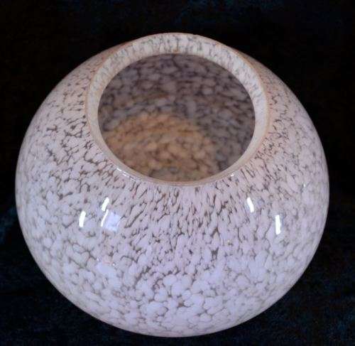 MOTTLED PEARL PINK AND GOLD OLD FASHIONED GLASS CEILING SHADE (2) - from SUEZYT