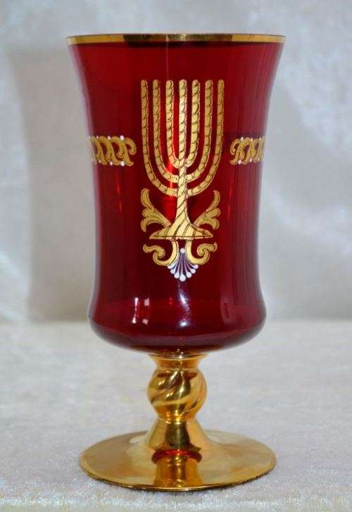 CRYSTAL KIDDUSH CUP- From SUEZYT