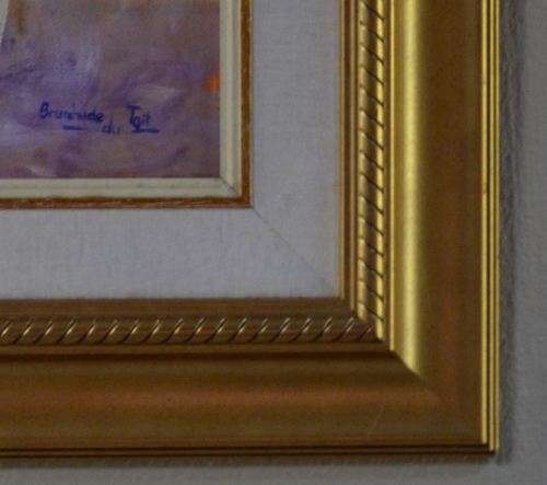 MAGNIFICENT FRAME - STILL LIFE WITH FLOWERS OIL ON BOARD - BRUNHILDE DU TOIT - from SUEZYT