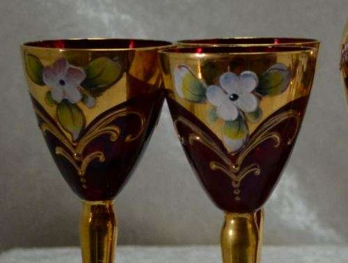 reserved for CNROLI - FABULOUS CRANBERRY GLASS DECANTER SET - from SUEZYT