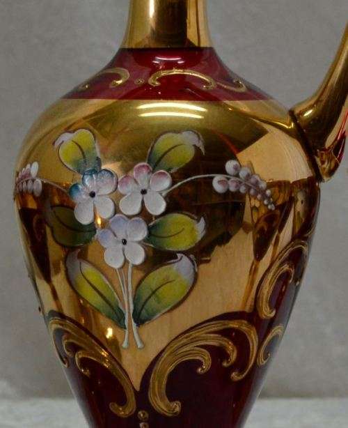 reserved for CNROLI - FABULOUS CRANBERRY GLASS DECANTER SET - from SUEZYT