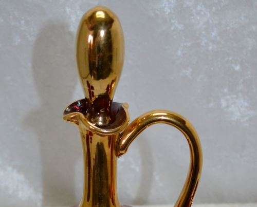 reserved for CNROLI - FABULOUS CRANBERRY GLASS DECANTER SET - from SUEZYT