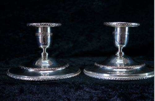 SILVER PLATED CANDLE HOLDERS - from SUEZYT