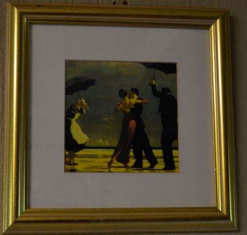 JACK VETTRIANO "THE SINGING BUTLER" NICELY FRAMED PRINT - from SUEZYT