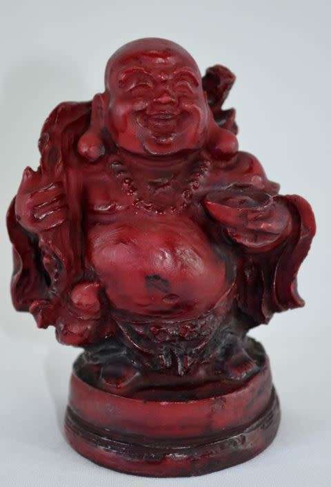STONE BUDDHA FROM INDIA - SIGNED - from SUEZYT