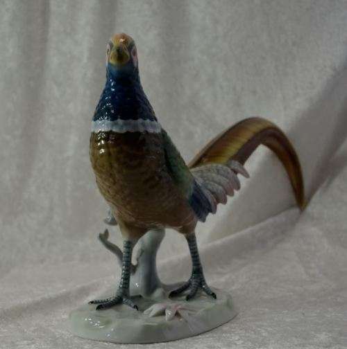 LARGE, STUNNING PORTUGUESE VISTA ALEGRE PHEASANT - VINTAGE - from SUEZYT